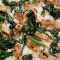 Broccoli Rabe With Chicken
 · Rapini. Green cruciferous vegetable and chicken.