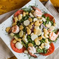 Buenos Aires Salad · Watercress, tomato, egg, onion, heart of palm, butter beans, avocado.