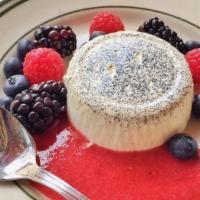 Homemade Panna Cotta With Fresh Fruit · Smooth homemade panna cotta with fresh fruit