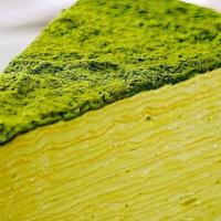 Green Tea Mille Crepes Cake 绿茶千层蛋糕 · 