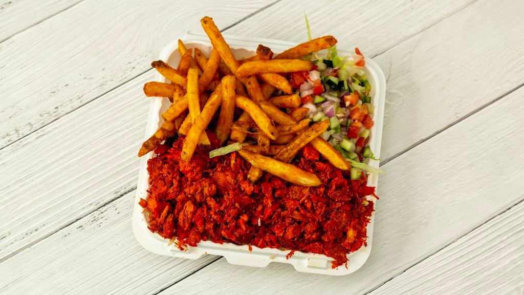 Chicken Over Rice · Most popular. Halal comes with rice salad and fries !