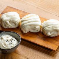Dough Boys Ft. Yuzu - Steamed/Fried Buns · Steamed or fried Chinese Mantou buns (3pcs).
Served with yuzu mayo.
Contains: Gluten, Eggs