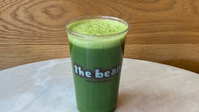 Green Bean Juice · Romaine, apple, Swiss chard, celery, parsley, spinach, cucumber and kale.