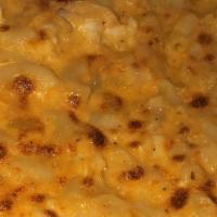 Mac & Cheese · Our Baked Mac & Cheese Made Fresh Daily