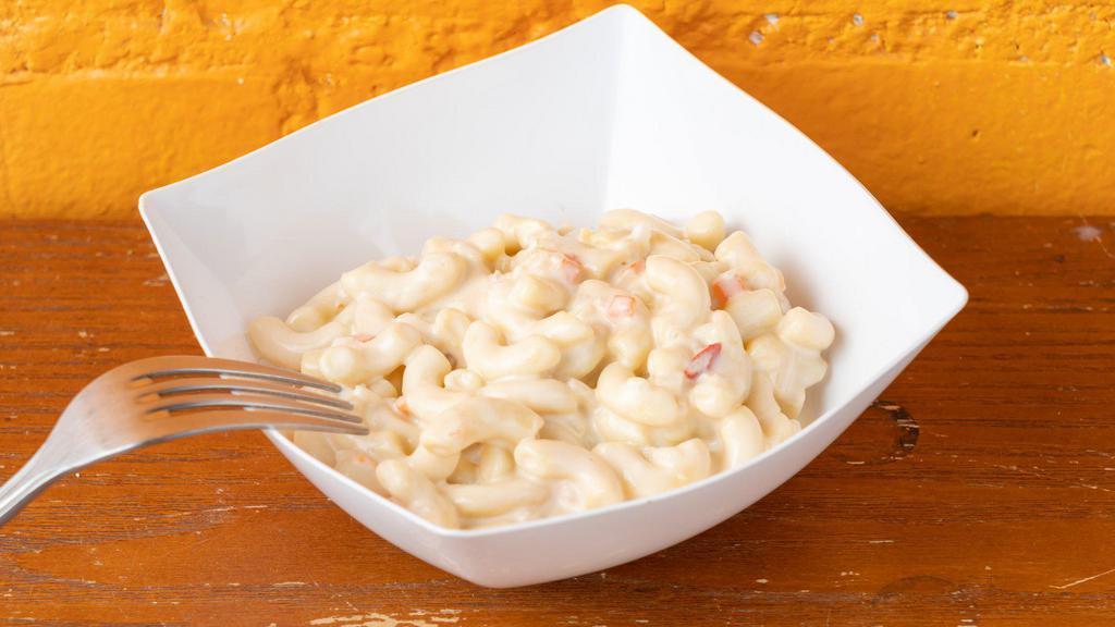 Mac Salad · Cold Macaroni Salad in a mayo base with finely chopped veggies