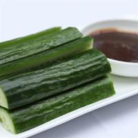 A23 Cucumber Sticks · w/ chili sesame psate