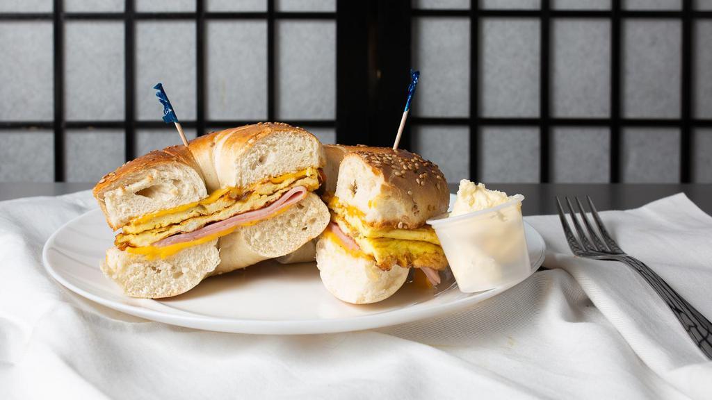 Ham, Egg, And Cheese · Bagel, Croissant, Roll or Toast bread.