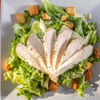 Caesar Salad. · Romaine lettuce, croutons and parmesan cheese.