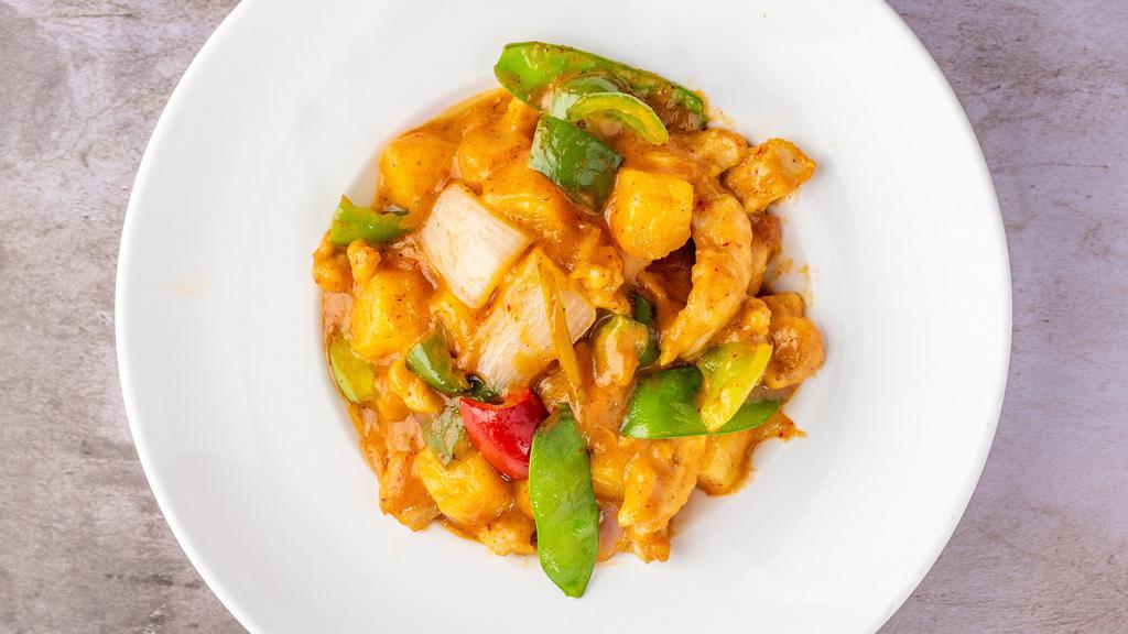 Pineapple Curry · Protein choice. Spicy.