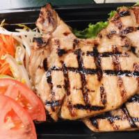 Vietnamese Grilled Chicken · Served with rice. Grilled chicken with pickle and lemongrass sauce (served with sticky rice,...