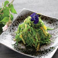 Seaweed Salad · Green seaweed and sesame seed with caviar.