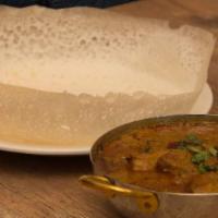 Appam With Chicken Curry · 