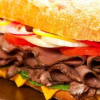 Veal & Peppers Sub Sandwich · Delicious 10 inch sub sandwich made with Veal and Peppers.