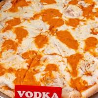 Vodka Pizza · Fresh mozzarella and vodka sauce.