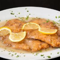 Chicken Francaise · Served with bread, small house salad, & choice of pasta.