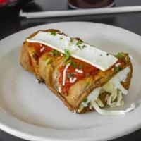 Eggplant Rollatini · Served with bread, small house salad, & choice of pasta.