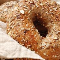 Whole Wheat Bagel · Winning whole wheat bagel with your choice of spread.