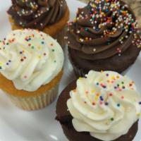 Vanilla/Chocolate Cupcake With Either Vanilla Or Chocolate Frosting · Your choice of either vanilla or chocolate cupcake with either vanilla or chocolate frosting