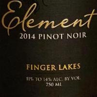 Element Winery, Pinot Noir, Finger Lakes 2014 · Element Winery, Pinot Noir, Finger Lakes 2014