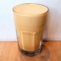 Blended Latte · Two shots of espresso blended with milk and ice