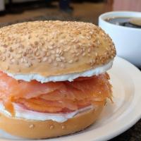 Bagel & Lox · Your choice of bagel with lox, cream cheese, and tomato