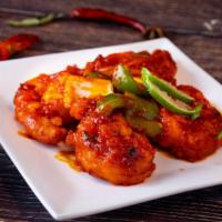 Chilli Shrimp · Shrimps tossed in house special chilli sauce