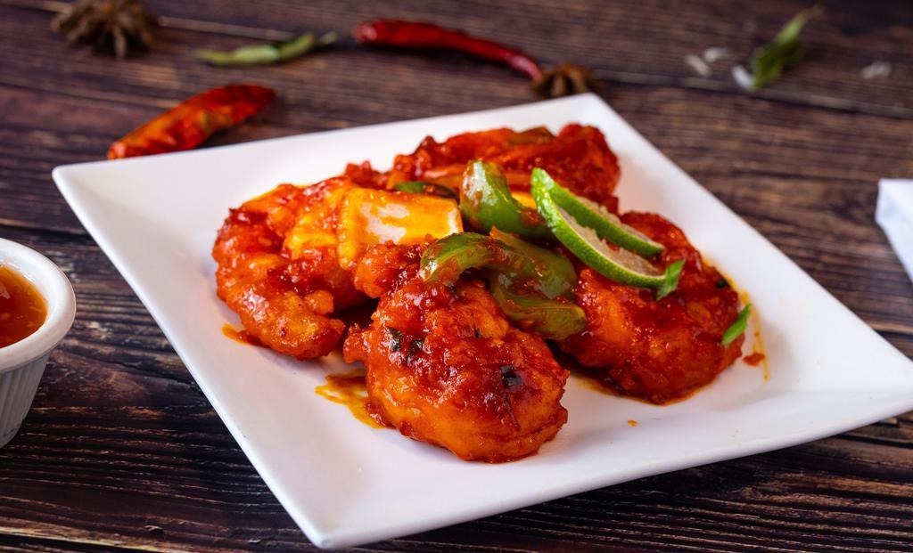 Chilli Shrimp · Shrimps tossed in house special chilli sauce