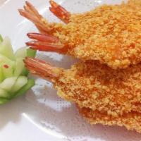 Fried Jumbo Shrimp / 炸大頭蝦 · Five Pieces. / Five 個。