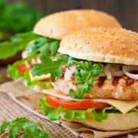 Grilled Chicken Sandwich · Get your protein fix with a simple grilled Chicken Sandwich served with lettuce, tomatoes an...