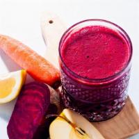 The Abc Juice · Apples, beet, and carrots.