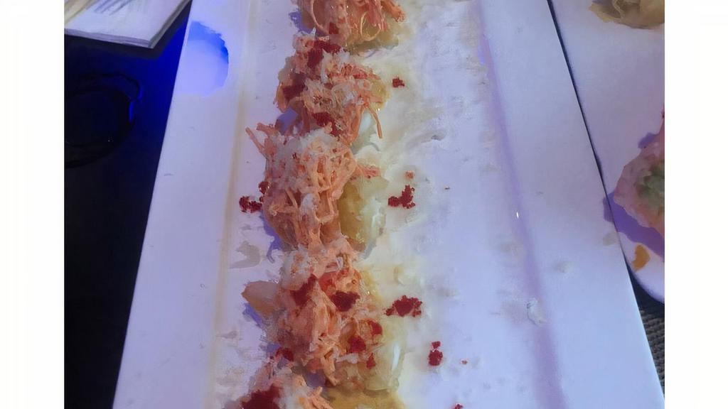 Screaming Orgasm Roll · Shrimp tempura wrapped with slice salmon, topped with spicy crab, served with chef's special sauce.

Consuming raw or undercooked meats, poultry, seafood, shellfish or eggs may increase your risk of foodborne illness, especially if you have certain medical conditions.