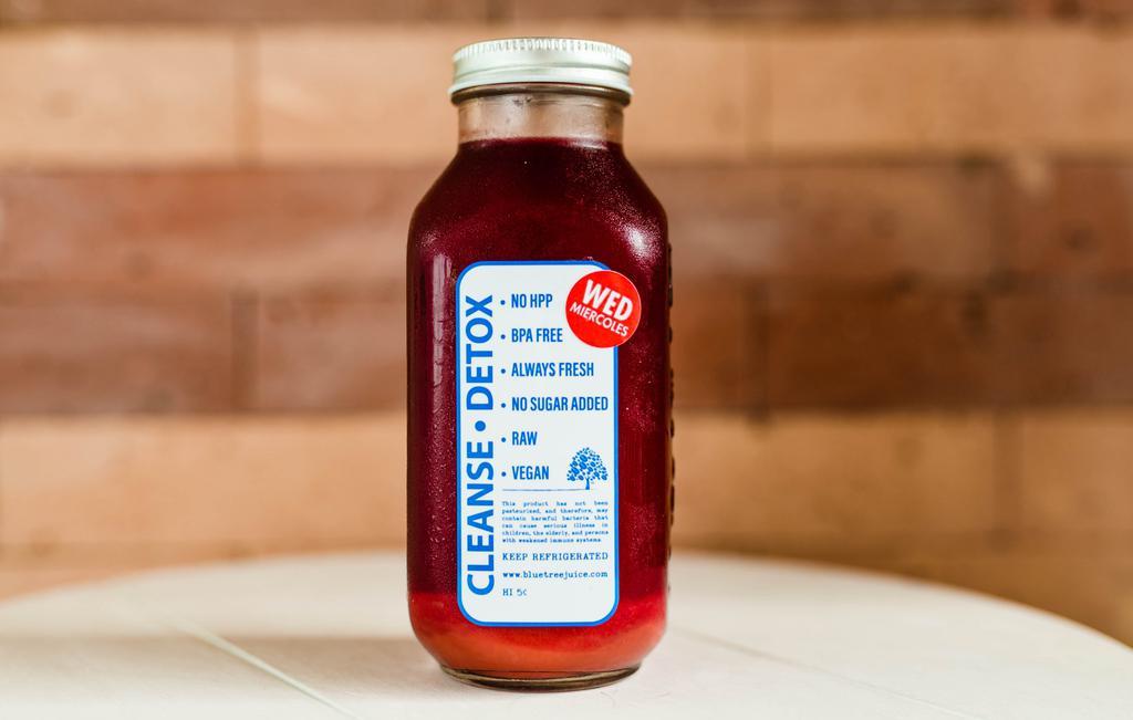 The Root (16 Oz) · Carrot, beet, ginger, apple.