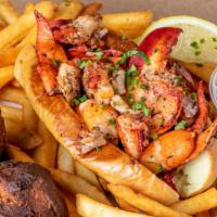Connecticut Style Lobster Platter · Connecticut Style Lobster Roll - A Quarter LB of Wild Caught Canadian Lobster Claw & Knuckle...