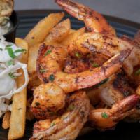 Shrimp Platter · 6 Peeled & Deveined Jumbo Shrimp prepared Blackened, Fried, or Grilled and served with Frenc...