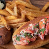 Maine Style Lobster Roll Platter · MAINE STYLE, SERVED COLD. 5 ounces of Wild, Trap Caught Canadian Lobster Meat tossed in Herb...