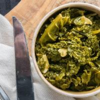 Braised Kale · Southern Style, Slow Braised Kale (Vegetarian)