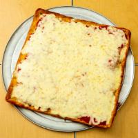 Sicilian Pizza · Square pizza - 9 slices.