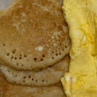 Pancakes · With two eggs.