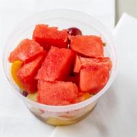 Fruit Salad 1 Lb · daily cut melons,pineapple,grapes and sliced peaches