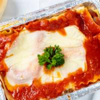 Lasagna · Served with buttered roll