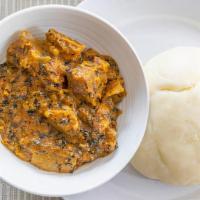 Pounded Yam · Doughy and delectible pounded yams served with your choice of stew. Staple in West African c...