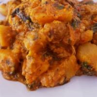 Delicious Yam Porridge · Fluffy and savory yam dish seasoned with pepper mix. Also known as Asaro.