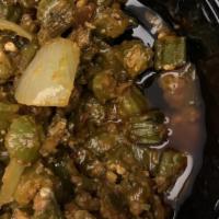 Bhindi Masala · Sauteed okra with onions, peppers, ginger and coriander. Served with side.