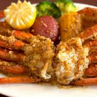 Large Catch Snow Crab Legs · 1 lb (2 clusters) fresh snow crab legs tossed in flavorful seasoning and spice of choice. Se...