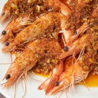 Large Catch Shrimp (Head On) · 1 lb fresh shrimp (head on) tossed in flavorful seasoning and spice of choice. Served with c...