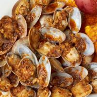  Small Catch Clam · 0.5 lb fresh clams tossed in flavorful seasoning and spice of choice. Served with corn and p...