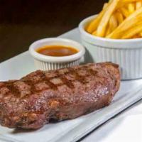 Bistecca Grilliati · Grilled sirloin steak served with fries or vegetables. (Gluten-Free option also available)