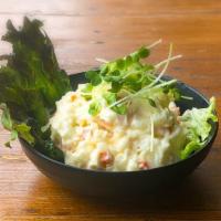 Potato Salad · Potatoes ,carrots, apple, and scallions tossed in Japanese mayo, topped with kaiware.