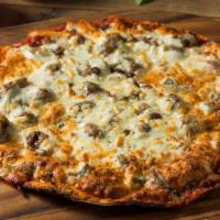Italian Sausage Pizza · Fresh from the oven Cheese Pizza topped with Italian sausage.