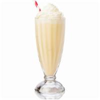 Vanilla Milkshake · Creamy Vanilla milkshake topped with whipped cream.